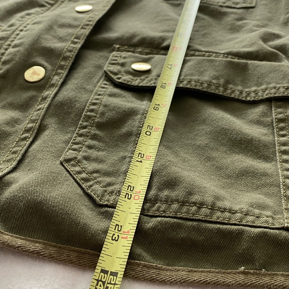 J.Crew Olive Jacket with Gold Zipper - Picture 13 of 14